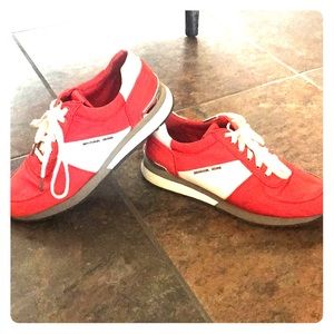 Red/White MK shoes